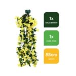 Solar Hanging Primrose Flower Lights - Yellow (30 LED) (Outer Ctn Qty: 12)
