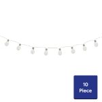 2m Solar Micro LED Bulb String Lights (10 Piece) (Outer Ctn Qty: 12)