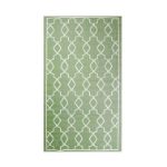 Vintage Outdoor Rug (Green/White) - 150cm x 250cm (Large) (Outer Ctn Qty: 10)