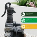 Hand Pump Well Solar Water Feature With Battery Back Up (Outer Carton Quantity: 1)