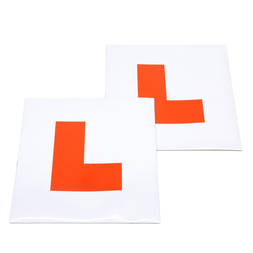 Fully Magnetic L Plates for New Drivers 2 Pack of Learner Plates with Stronger Magnetism Waterproof worldar @ L plate 