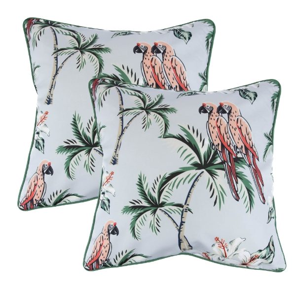 Pair of Pink Parrot Scatter Cushions (Outer Ctn Qty: 18)