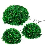 Solar Half Topiary Ball Light (Set of 3)