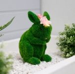 Standing Rabbit with Single Flower