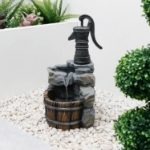 Hand Pump Well Solar Water Feature With Battery Back Up (Outer Carton Quantity: 1)