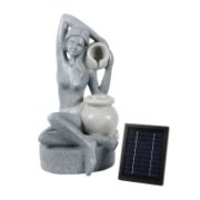 Solar Water Feature - Bathing Lady