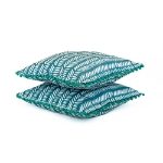 Pair of Teal Fern Scatter Cushions (Outer Ctn Qty: 18)
