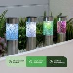 Pack of 4 Solar Mosaic Stake Lights (Outer Ctn Qty: 6)