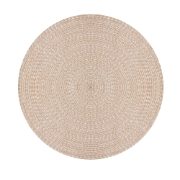 Jute-Style Indoor & Outdoor Rug - Plain - 120cm Diameter (Outer Ctn Qty: 9)