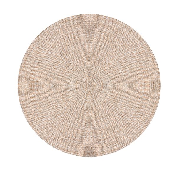 Jute-Style Indoor & Outdoor Rug - Plain - 120cm Diameter (Outer Ctn Qty: 9)