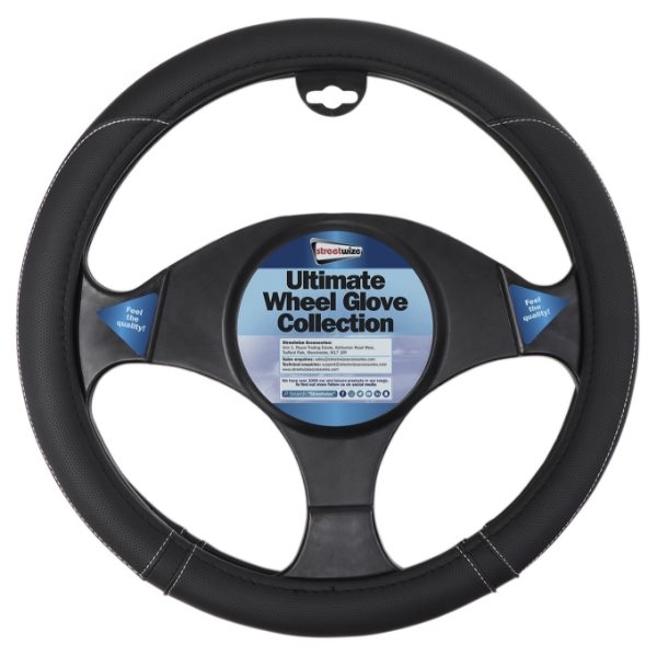 Ultimate Steering Wheel Glove - Soft Grip - Black (Box Qty: 25)