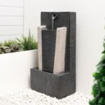 Solar Water Feature - Stone Column Water Fountain