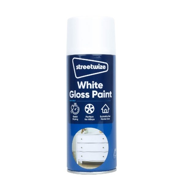PDQ of 6 Gloss White Paint 400ML (Outer Ctn Qty: 1 PDQ of 6)