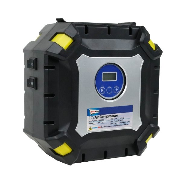 100PSI 12V Digital Air Compressor With COB Light & Auto Shut-Off (Outer Ctn Qty: 16)