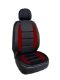 Maryland Padded Front Seat Cushion - Black and Red