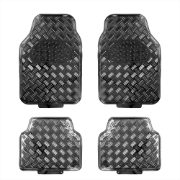 Checker Plate Mat Set Black (Box Qty: 6)