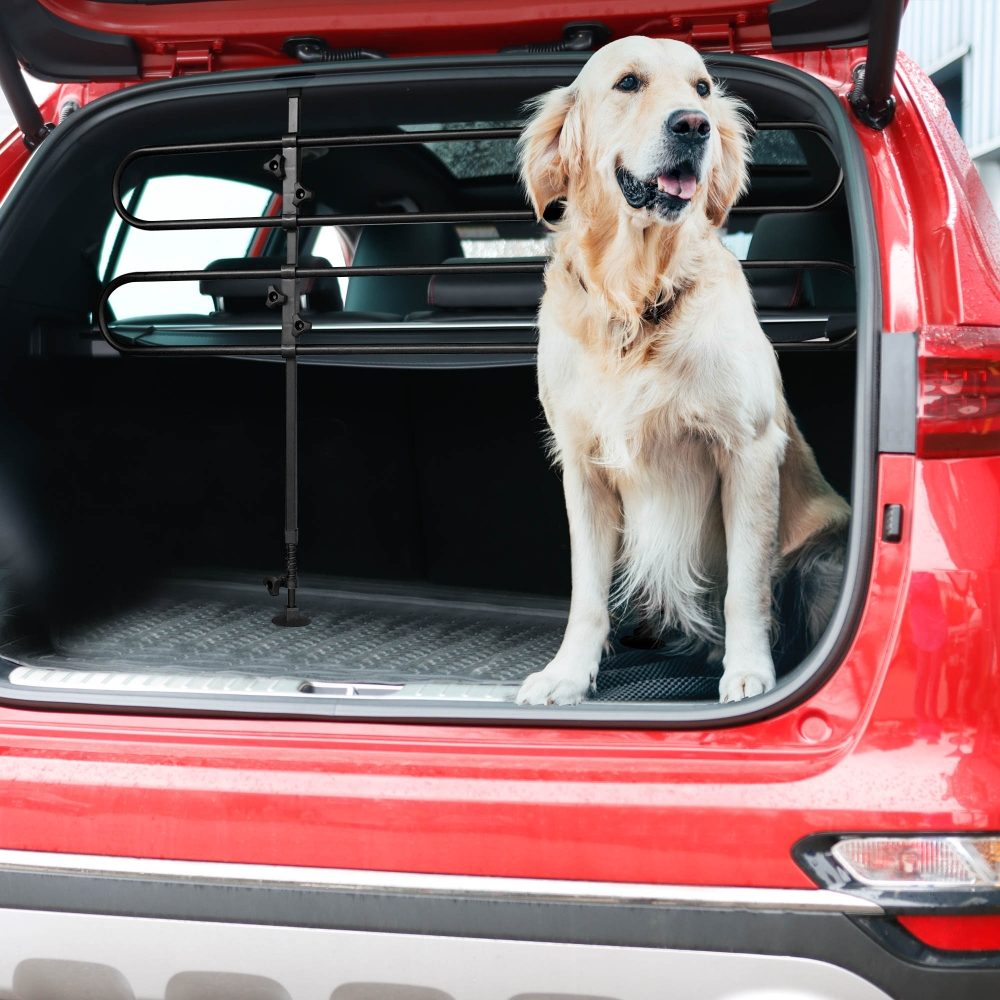 JOYTUTUS Dog Guard Car Boot Divider Dog Adjustable Width Dog Protection  Grille Boot Grille Dog Universal for Most Cars