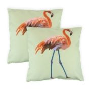 Outdoor Pair Of Scatter Cushions - Solo Flamingo (Outer Ctn Qty: 18)