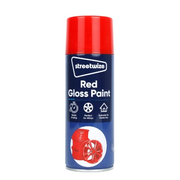 PQD of 6 Red Gloss Paint 400ML (Box Qty: 6)